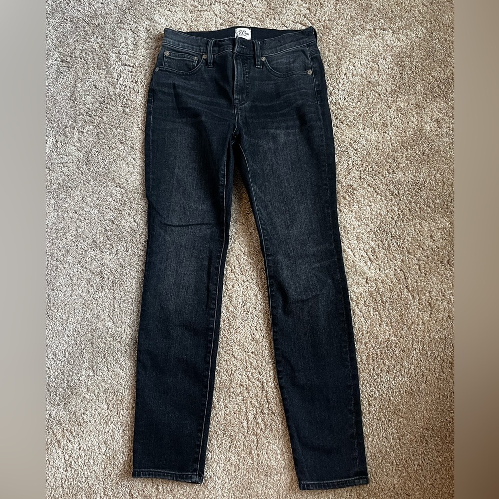 J.Crew 9” high rise toothpick jean, 26